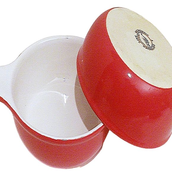 Red Cookware, 3pc Bakeware Set, Baking Pot, Cooking Pot, Small Baking Dish - Picture 4 of 13